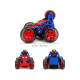 Aesco Jada Toys Spider-Man Rc Stunt Car 20CM 5 Tekerlekli Dik Drift 360 Aksiyon ve Takla Atan USB Şarjlı Tekerlek Içi LED Işıklı Turbo Kumandalı Orijinal Oyuncak Akrobasi Sürüş Arabası