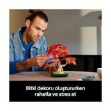 Aesco Japon Kırmızı Akçaağaç Bonsai Ağacı 10348 - Kırmızı ve Kehribar Sarısı Yapraklara Sahip Yapay Bitki Içeren Sevgililer Günü'ne Özel Model Yapım Seti (474 Parça)