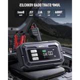 Aesco Jstar JS30 16000MAH 7000A Bitik Akü Çalıştıran Jump Starter Akü Takviye Cihazı+Lastik Şişirme+ Obd2 Araç TEŞHIS(18W TYPE-C+160W Dc+Çanta)