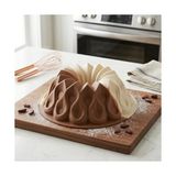 Aesco Kafes Tasarımlı Silikon Kek Kalıbı - Yüksek Isıya Dayanıklı, Yapışmaz ve Esnek Pasta Kalıbı (22X8 Cm, 1 Adet) - 22 x 8 cm