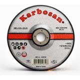 Aesco Karbosan Taşlama Diski 180X8X22 Metal Taşlama Kesme Diski Profesyonel Spiral Taş Motoru Diski - Ahşap