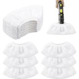 Aesco Karcher Buharlı Temizleyici Için 12 Parça Mikrofiber Bez Kapakları, Yıkanabilir Yedek Pedler, Sc2 Sc3 Sc4 Sc5 Easyfix ile Uyumlu Dayanıklı Havlu Paspas Pedleri, Elde Taşınabilir Nozul Temizleme - 0