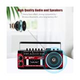 Aesco Kaset Çalar, Taşınabilir Kaset Teyp Çalar, Fm/am/sw Frekans Bandı Destekli Kaset Kaydedici, Kaset/bluetooth/kart Girişi/kayıt Özellikli, Pilli/elektrikli Kullanılabilir, PX-250BT (Kırmızı)