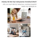 Aesco Katlanabilir Masaüstü Standı, Laptop ve Tablet Için, Metal Yapı