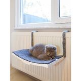 Aesco Kedi Petek Kalorifer Radyatör Yatağı Askılı Kedi Yatağı Hamağı TERASI47X 27,5 cm 18 kg - 100 x 100 x 10 cm
