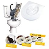 Aesco Kedi Tuvalet Eğitim Seti, Kedi Klozet Aparatı ile Pratik Eğitim Çözümü