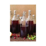 Aesco Korken Şeffaf Cam Şişe, Tıpalı, Yağ, Sirke, Içecek, Bira, Su, Kombucha, Kefir, Soda Için Sallanan Şişeler, (481 Ml)