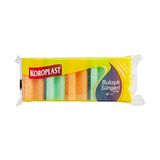 Aesco Koroplast Çift Taraflı Oluklu Bulaşık Süngeri 5'li, Çizik & Iz Bırakmaz, Yağ ve Leke Çıkarıcı Mutfak Temizlik Süngeri, Tava, Tencere, Tabak, Bardak, Çatal, Bıçak, Ocak, Tezgah, Cam & Seramik Yüzeyler