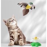 Aesco Kuş/kelebek Başlıklı Dikkat Çekici Hareketli Dönen Pilli Kedi Oyuncağı