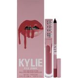 Aesco Kylie Kozmetik Kadife Dudak Kiti - Kadınlar Için 305 Harmony - 2 Adet 2,8 G Kadife Sıvı Ruj, 0,9 G Dudak Kalemi - 1
