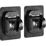 Aesco Kyrotech 2'li Set Ayarlanabilir Kendinden Yapışkanlı Duş Başlığı Askısı, Siyah Duvara Monte Duş Başlığı Tutucu, Matkap Gerektirmez Sabit Braket, Suya Dayanıklı Banyo Duş Başlığı Sabitleyici Aksesuar - Adaçayı Yeşili