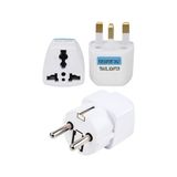 Aesco Kyrotech Uluslararası Seyahat Adaptörü 2’li Set, Tip C Avrupa, Tip G Ingiltere Adaptör Fişi, 150 Den Fazla Ülke Uyumu, Çoklu Uç Fiş Desteği, Hac, Umre, Abd, Ab, Ingiltere, Avustralya Priz Dönüştürücü