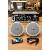 Aesco Lastvoice Ekonomi Ceiling Paket-2 Anfi ve Tavan Hoparlörü Seti - Adaçayı Yeşili