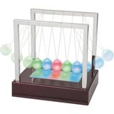 Aesco LED Işıklı Newtons Balans Newton Beşiği Topları Bilye Büyük Boy