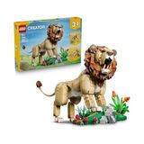 Aesco LEGO Creator 3’ü 1 Arada Vahşi Hayvanlar: Görkemli Aslan 31386 | 9 Yaş ve Üzeri Çocuklar Için 4 Safari Figürü Içeren Oyuncak Yapım Seti, Çocuklar Için Doğum Günü Hediyesi Fikri (839 Parça)