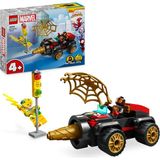 Aesco LEGO Marvel 4+ Döner Burgulu Araç 10792-4 Yaş ve Üzeri Çocuklar Için Örümcek Adam Arabası, Miles Morales ve Electro Minifigürleri Içeren Yaratıcı Oyuncak Yapım Seti (58 Parça)