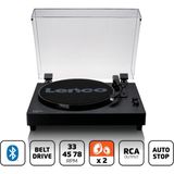 Aesco Lenco Ls-60 Hoparlörlü Ahşap Döner Tabla - Bluetooth Alma ve Verme - AT-3600 Mmc - 3 Hız 33/45/78 Rpm - 2x5 W - Metal Kol - Rca Çıkışı - Toz Kapağı - Altın