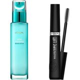 Aesco L’oréal Paris Nem Terapisi Aloe Vera Suyu Normalden Karmaya Ciltler Krem & Telescopic Lift Maskara Set - 001 Brown
