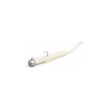 Aesco Lrf Baby Worm Silikon Yem ve 1.2g Jighead Seti - Tırtıklı Has Kuyruk 5cm Ajing/lrf Takımı, Istavrit ve Mırmır Için Yüksek Görünürlüklü Sahte Balık Ye