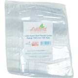 Aesco Lüks Kaşık Sert Plastik Çorba Kaşığı 1654 mm Şeffaf 100 Adet 1 Paket