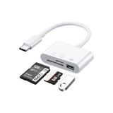 Aesco Lunatic 3252 USB Type C To Sd Microsd Tf Kart Okuyucu USB 3in1 Çevirici Dönüştürücü Adaptör - Altın