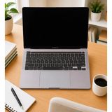 Aesco MacBook Pro Klavye Koruyucu Us Amerikan Düz Enter – Touch Bar Uyumlu – 13 Inç A2251 A2289 A2338 (M1/m2) – 16 Inç A2141 – Ultra Ince Siyah