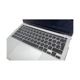 Aesco MacBook Pro Rusça Klavye Koruyucu Uk Iso Ters L Enter A2338 M1 M2 A2251 A2289 A2141 Uyumlu Silikon Keyboard Cover Touch Bar Siyah
