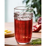 Aesco Madame Coco Medeline 4'lü Meşrubat Bardak Seti 350 ml - 00-Siyah - Beyaz