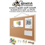 Aesco Mantar Pano Ahşap Çerçeve 60X90 cm 1 Adet Harita Çivisi Hediyeli Duvara Monte Mantar Çerçeve Evde Okulda Büroda Ofiste - 41 Delft Blue