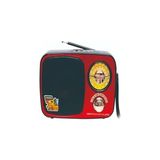 Aesco MD-308BT Işıklı Retro Görünümlü Nostaljik Radyo Bluetooth Hoparlör - Kırmızı Renk