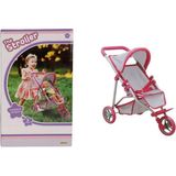 Aesco Mey Ithalat® 9614 3 Tekerlekli Pembe Gri Puset -