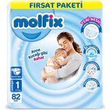 Aesco Mey Ithalat® Bebek Bezi Fırsat Paketi 1 Beden 2-5 kg 82 Adet