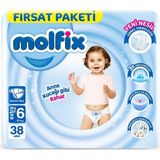 Aesco Mey Ithalat® Bebek Bezi Fırsat Paketi 6 Beden 15+ kg 38 Adet