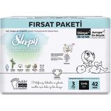 Aesco Mey Ithalat® Bio Natural Bebek Bezi Fırsat Paketi 3 Beden 4-10 kg 42 Adet