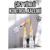 Aesco Mey Ithalat® Çift Taraflı Elektrik Kontrol Kalemi Şeffaf Tornavida