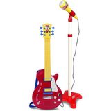 Aesco Mey Ithalat® Elektronik Ayaklı Mikrofonlu Gitar Seti Kırmızı