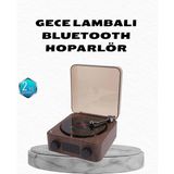 Aesco Mey Ithalat® Gece Lambası Bluetooth Hoparlör Dijital Saat Çok Fonksiyonlu Su Dalgası Işıklı