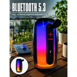 Aesco Mey Ithalat® Kablosuz Bluetooth Hoparlör Rgb Ambiyans Işıklı USB ve Tf Kart Destekli