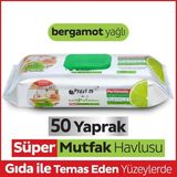 Aesco Mey Ithalat® Mutfak Temizlik Havlusu 50 Adet Bergamot