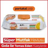 Aesco Mey Ithalat® Mutfak Temizlik Havlusu 50 Adet Portakal