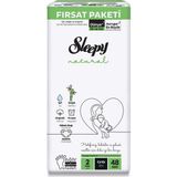 Aesco Mey Ithalat® Natural Bebek Bezi Fırsat Paketi 2 Beden 3-6 kg 48 Adet