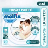Aesco Mey Ithalat® Premium Bebek Bezi Fırsat Paketi 2 Beden 3-6 kg 70 Adet
