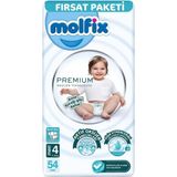 Aesco Mey Ithalat® Premium Bebek Bezi Fırsat Paketi 4 Beden 7-14 kg 54 Adet
