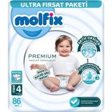 Aesco Mey Ithalat® Premium Bebek Bezi Ultra Fırsat Paketi 4 Beden 7-14 kg 86 Adet