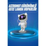 Aesco Mey Ithalat® Projeksiyon Astronot Lamba Speaker Sevimli Astronot Bluetooth Hoparlör