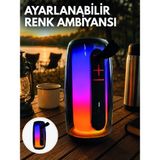 Aesco Mey Ithalat® Rgb Aydınlatmalı Kablosuz Bluetooth Hoparlör USB Bellek Tf Kart Destekli