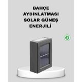 Aesco Mey Ithalat® Solar Dış Mekan Aplik Su Geçirmez Dayanıklı LED Aydınlatmalı