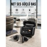 Aesco Mey Ithalat® Yeni Nesil Bluetooth Kulaklık Ekranlı Yüksek Ses Kaliteli Uzun Şarj Süreli