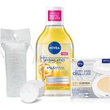 Aesco Micellar Makyaj Temizleme Suyu 400ML ve Cellular Expert Cushion Yüz Güneş Krem,açık Ton,pamuk Hediye