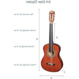 Aesco Midex CG-36BRW-PAK Kaliteli 36 Inç 3/4 Juniur Çocuk Gitarı 8-12 Yaş Arası (Tuner Çanta Capo Askı Nota Sticker Pena Metod)